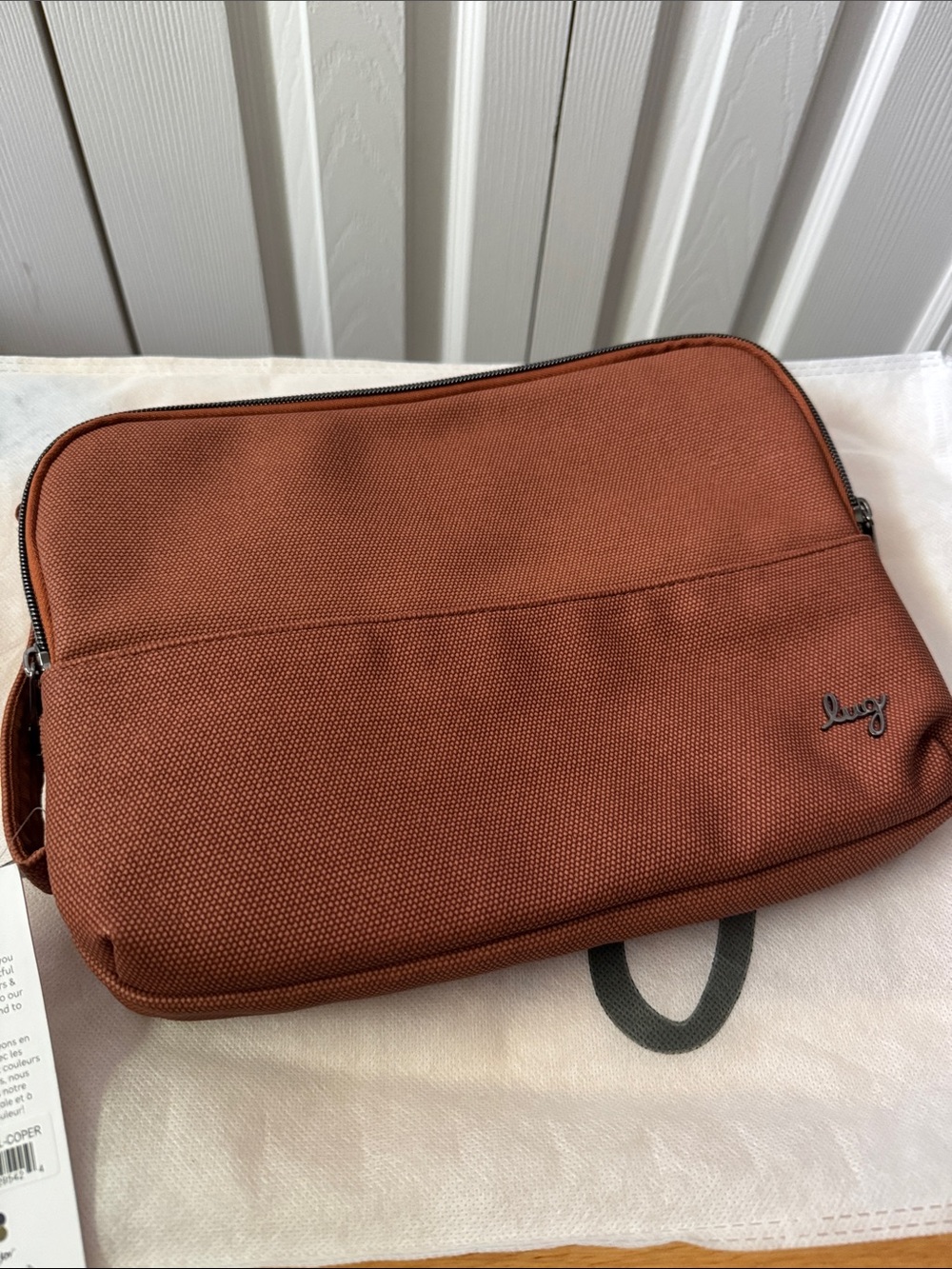 NWT Lug Copper Brown Matte Luxe VL Delta Mini